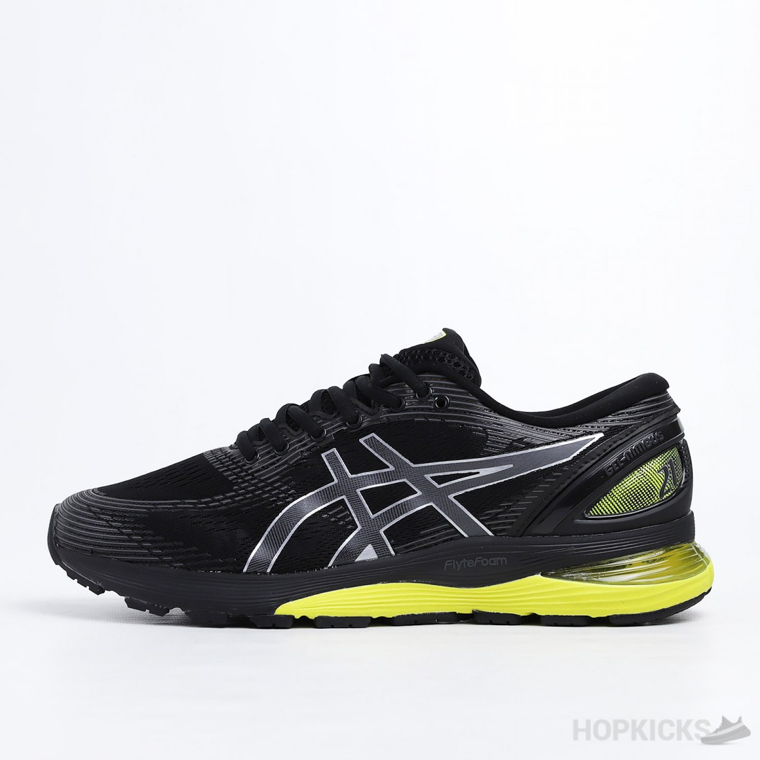 Asics gel nimbus 21 black lemon spark hotsell